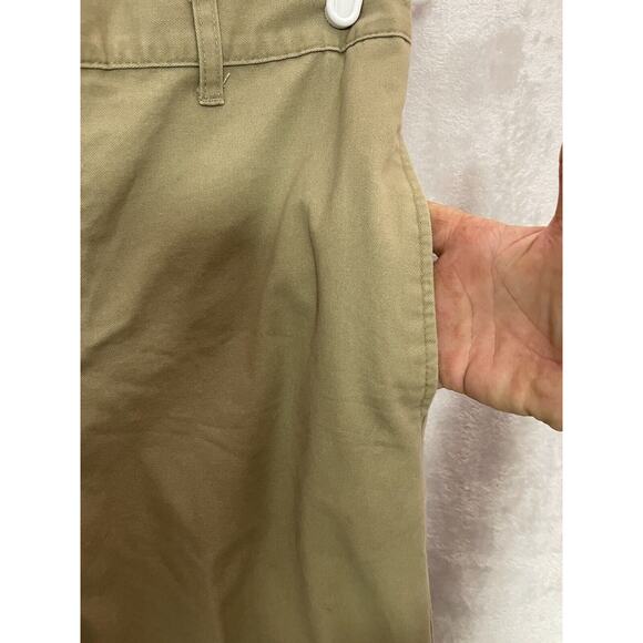 George 34x32 Taupe Khakis Comfort Stretch Waist Men Casual Pant - Picture 4 of 9